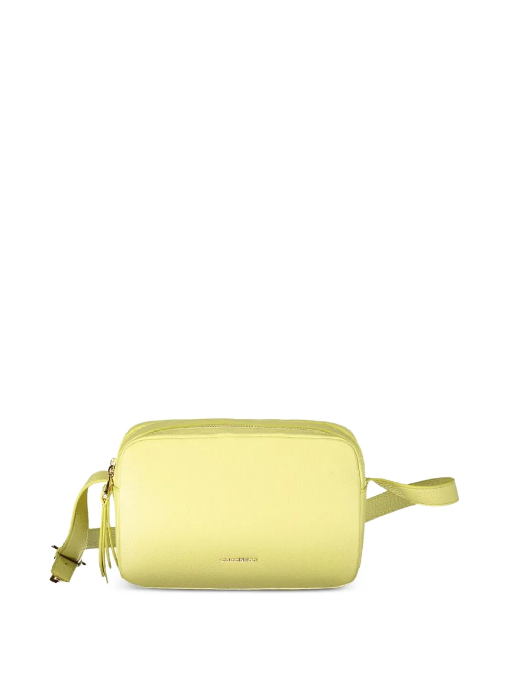 Coccinelle Emy pebbled leather crossbody bag - Giallo