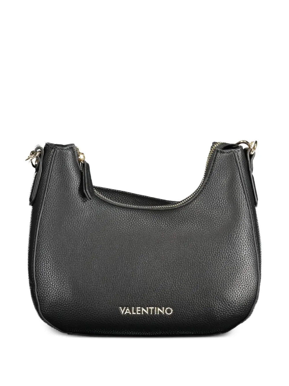 MARIO VALENTINO pebbled half-moon shoulder bag - Schwarz