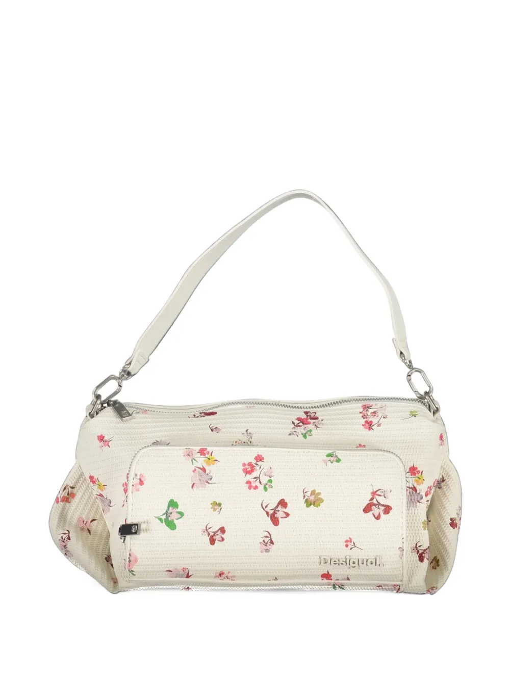 Desigual floral-print shoulder bag Wit