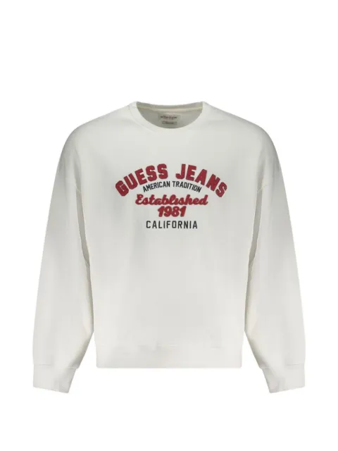 GUESS USA embroidered logo-print sweatshirt