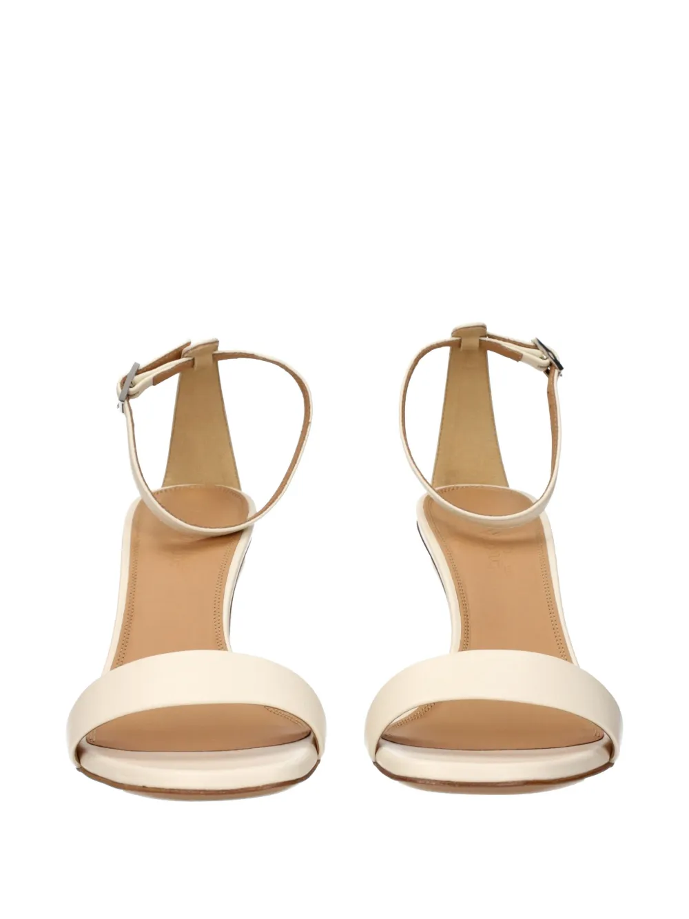 Off-White Jug sculpted-heel leather sandals Beige