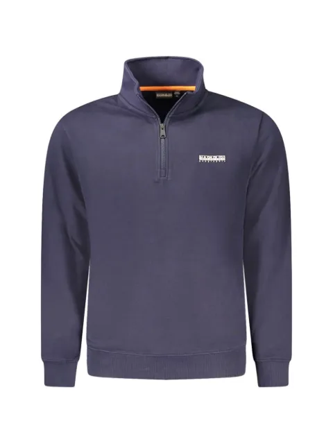 Napapijri half-zip logo-patch sweatshirt