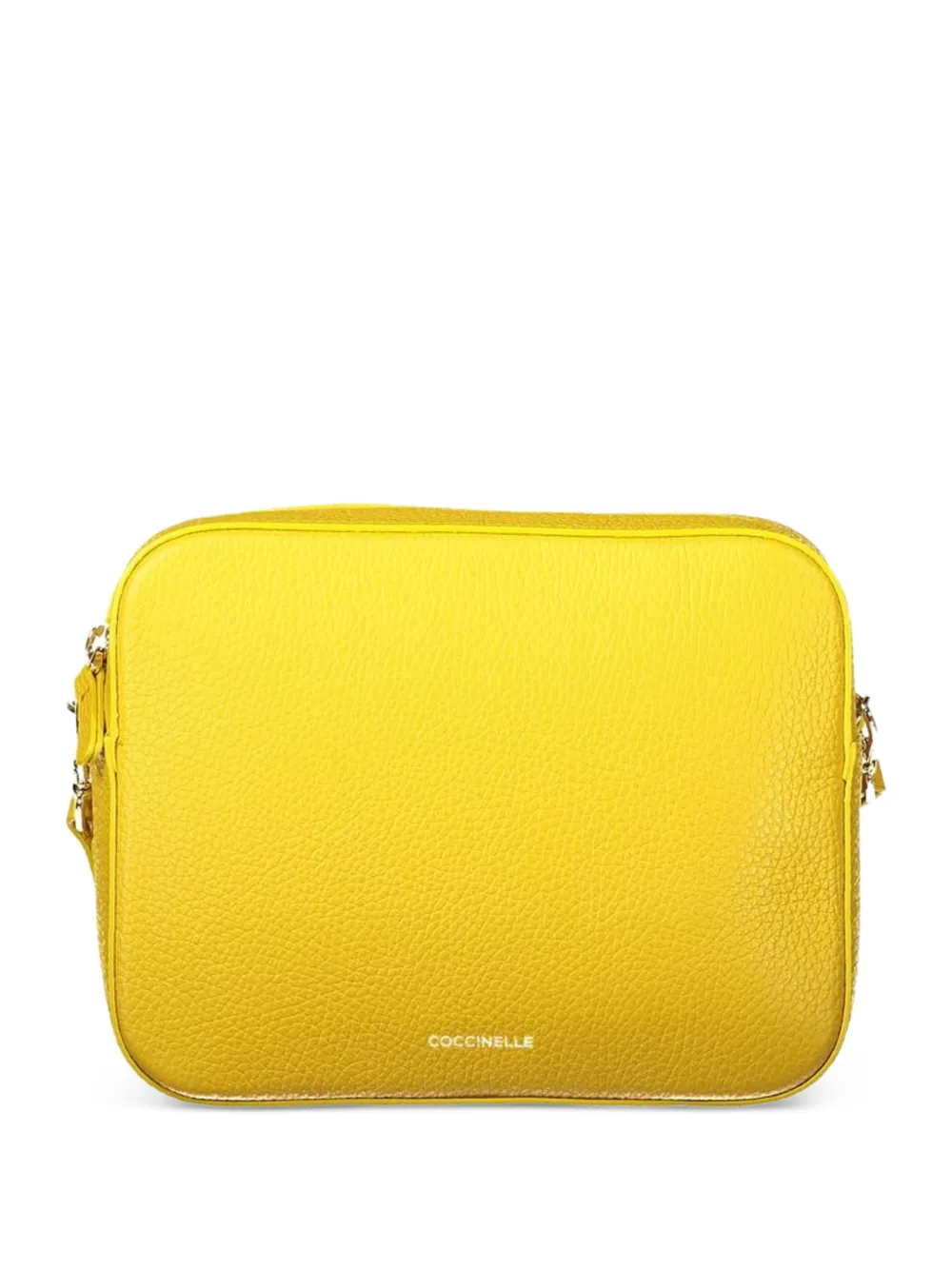 Coccinelle Tebe leather crossbody bag - Giallo
