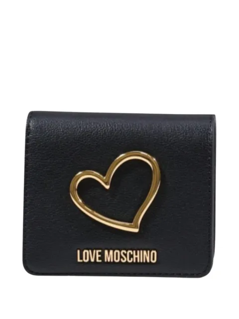 Love Moschino heart-plaque logo-lettering wallet