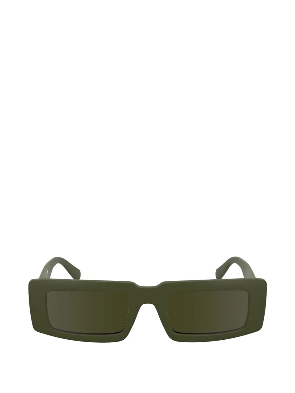 Calvin Klein rectangle-frame sunglasses - Verde