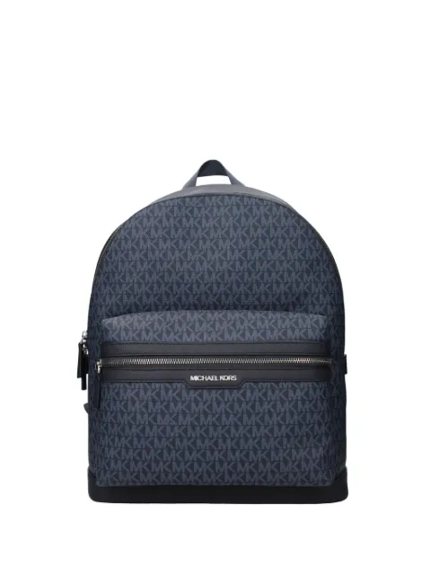 Michael Kors monogram-pattern logo-plaque backpack