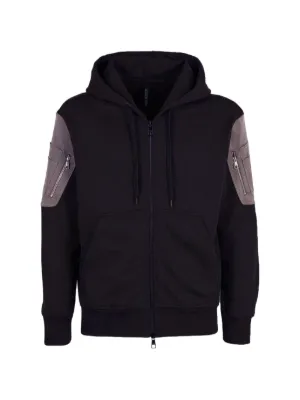 NEIL BARRETT ケーブル編みニット レザー ニールバレットXS 黒 NEIL BARRETT ケーブル編みニット レザー ニールバレットXS 黒 【公式
