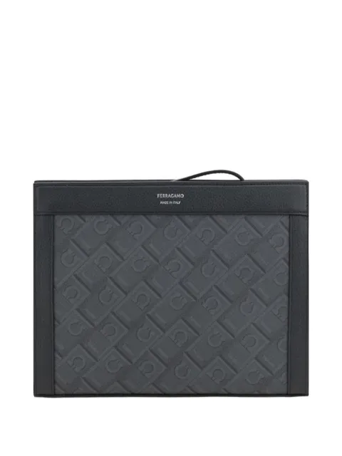 Ferragamo monogram clutch bag