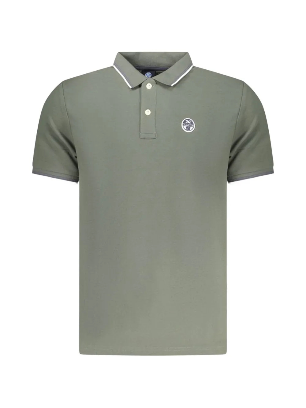 North Sails logo-patch polo shirt - Verde