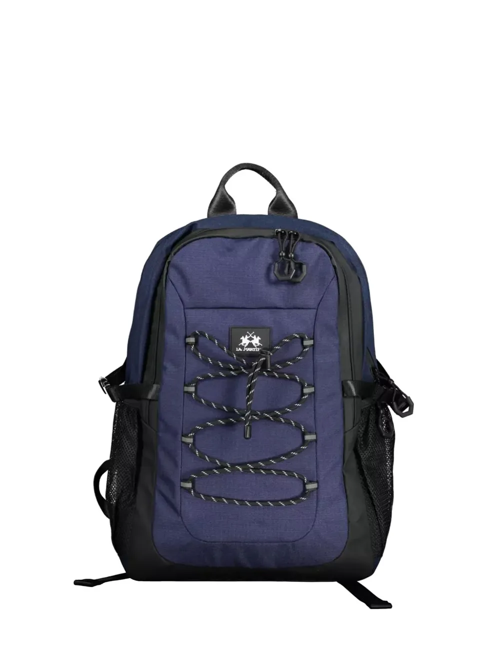 La Martina bungee-cord logo-patch backpack - Blu