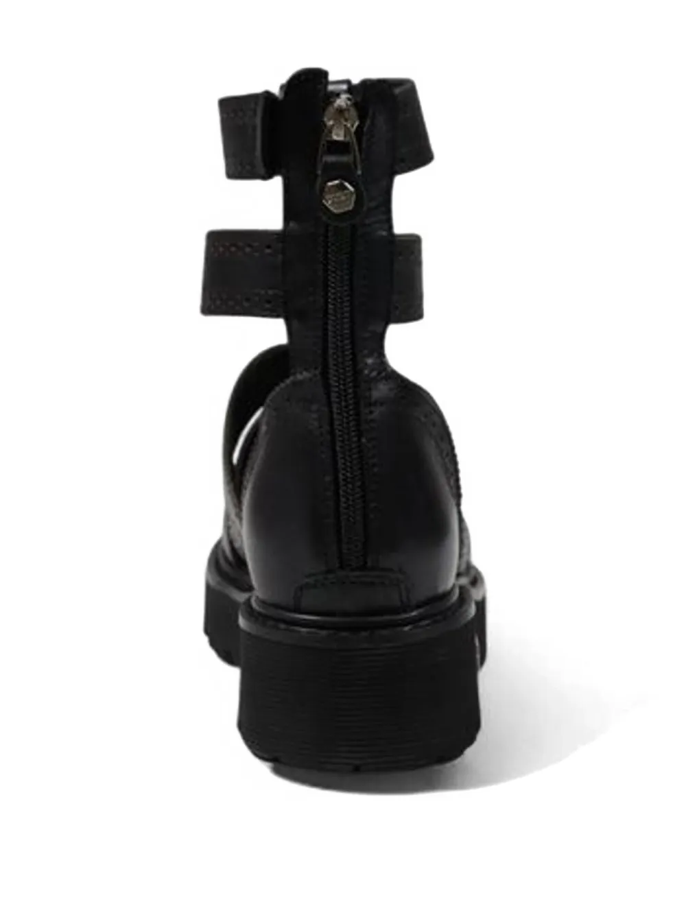 Cult brogue-detail platform sandals Zwart