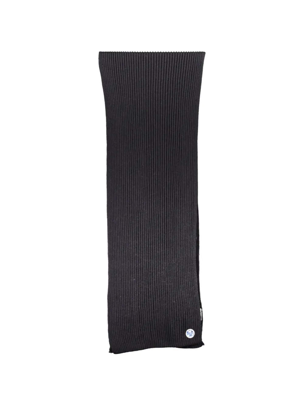 North Sails Ribbed-knit Scarf In Black