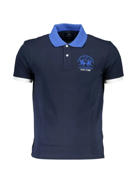 La Martina logo-embroidered cotton-pique polo shirt