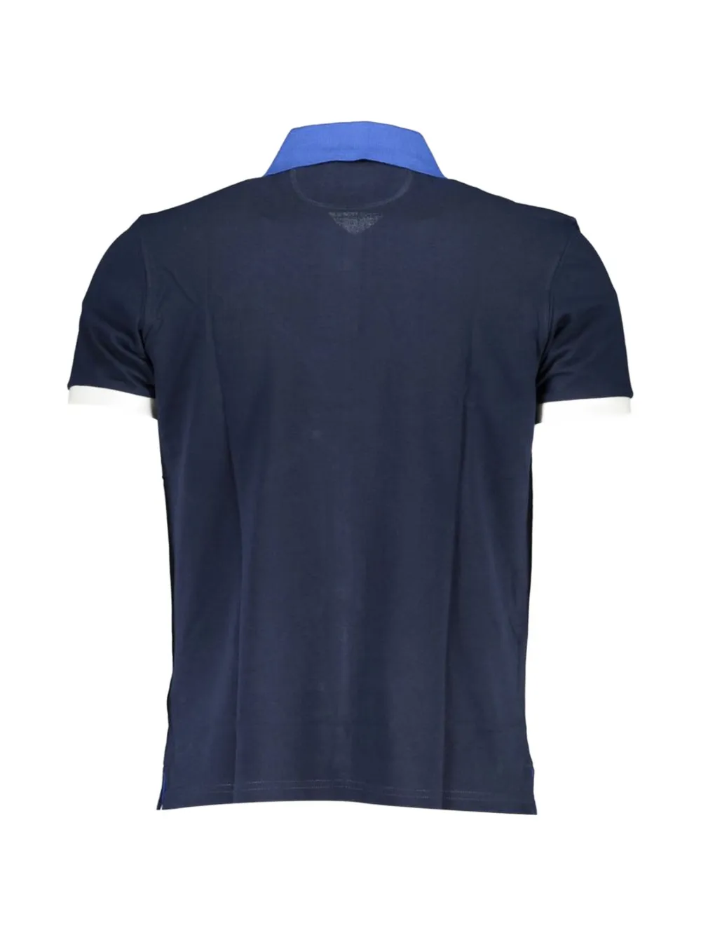 La Martina Katoenen piqué poloshirt met geborduurd logo Blauw