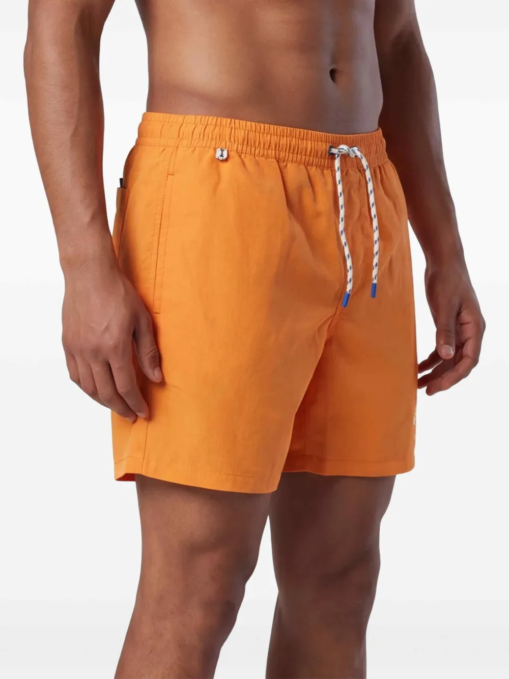 North Sails Zwembroek met logoprint en trekkoord Oranje