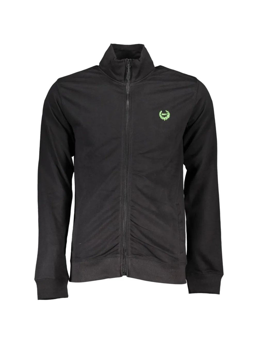 Gian Marco Venturi Vintage logo-patch zip-up sweater - Schwarz