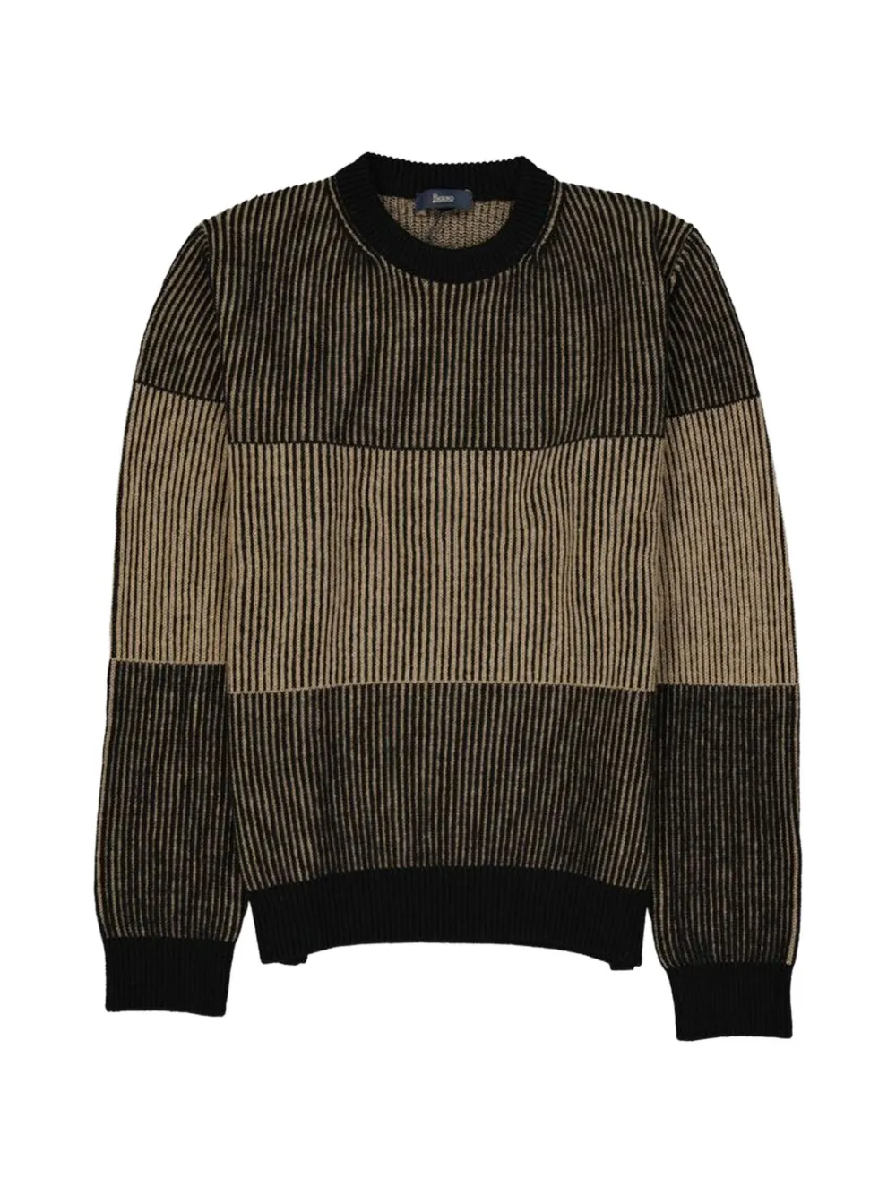 Herno vertical-stripe colour-block sweater - Blu