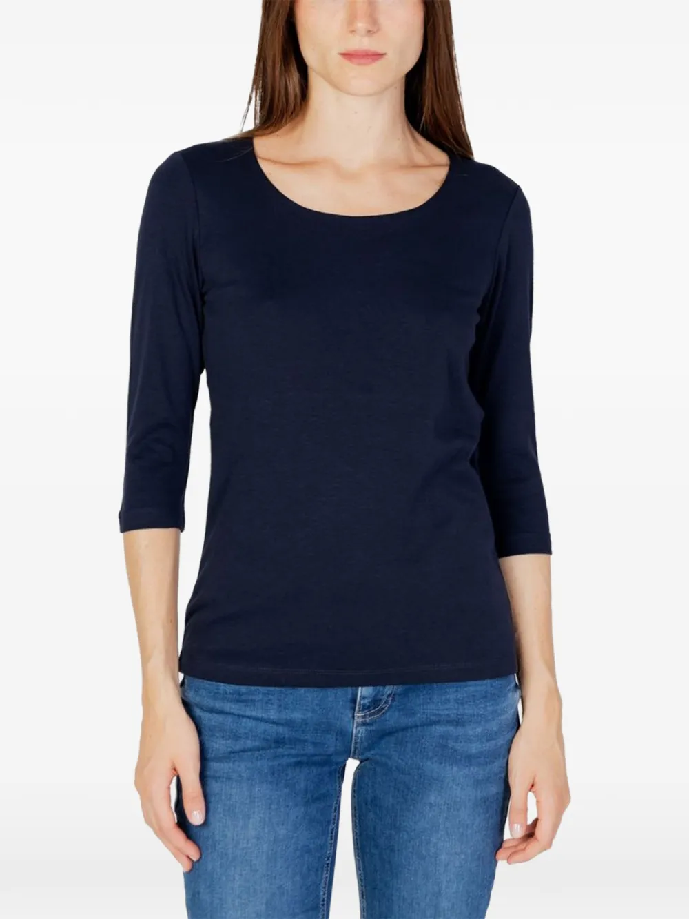 Street One three-quarter sleeve T-shirt - Blu