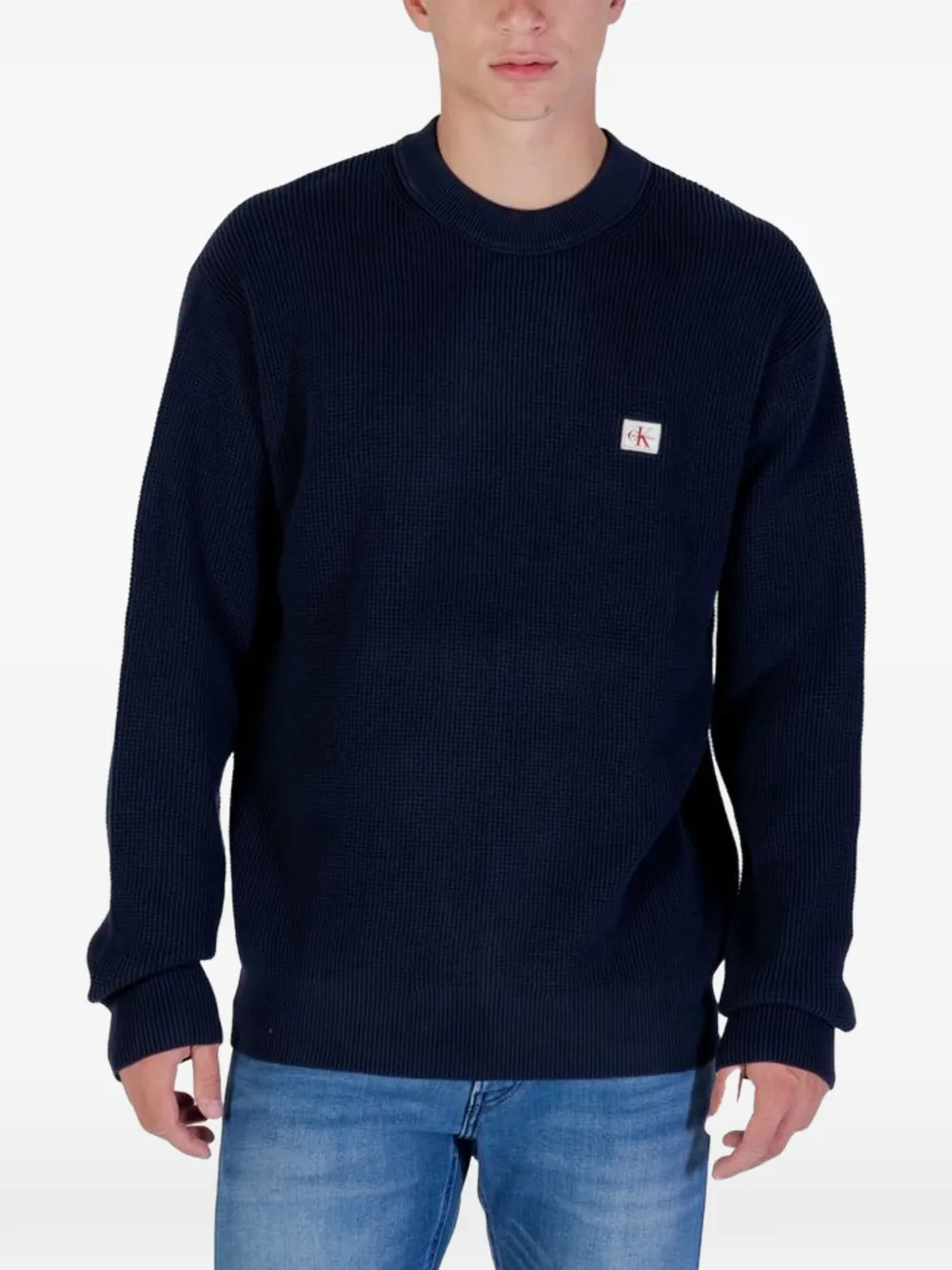 Calvin Klein Jeans cotton sweatshirt - Blu