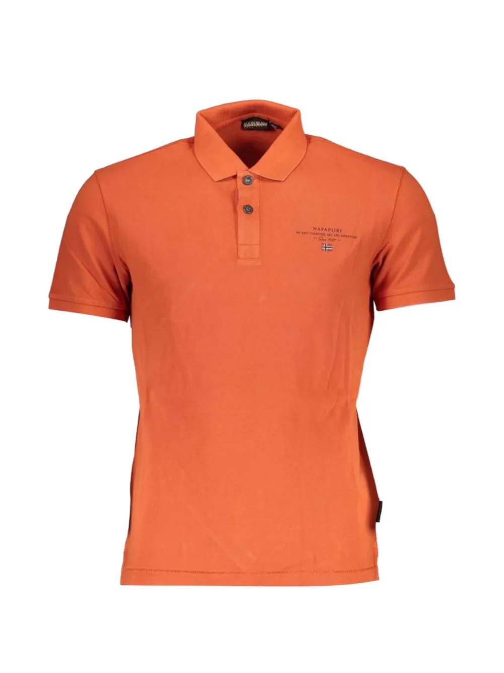 Napapijri short-sleeve cotton polo shirt - Arancione