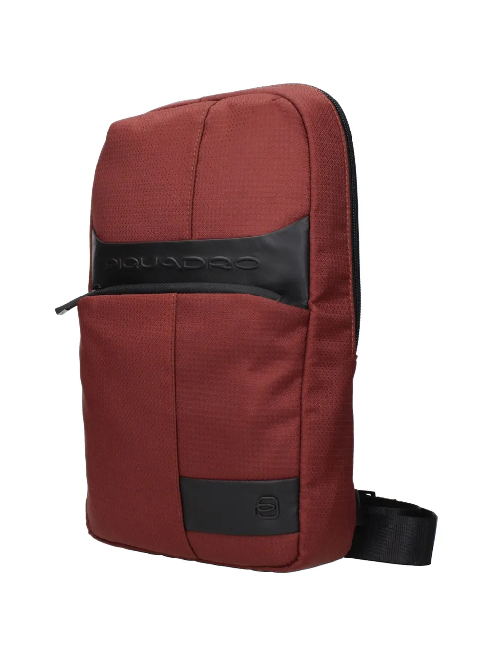 PIQUADRO Rugzak met leren afwerking Rood