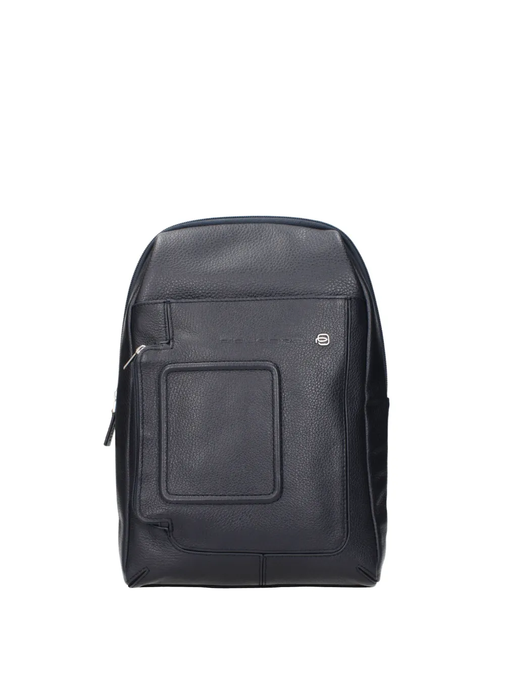 PIQUADRO pebbled leather cross body bag - Blu