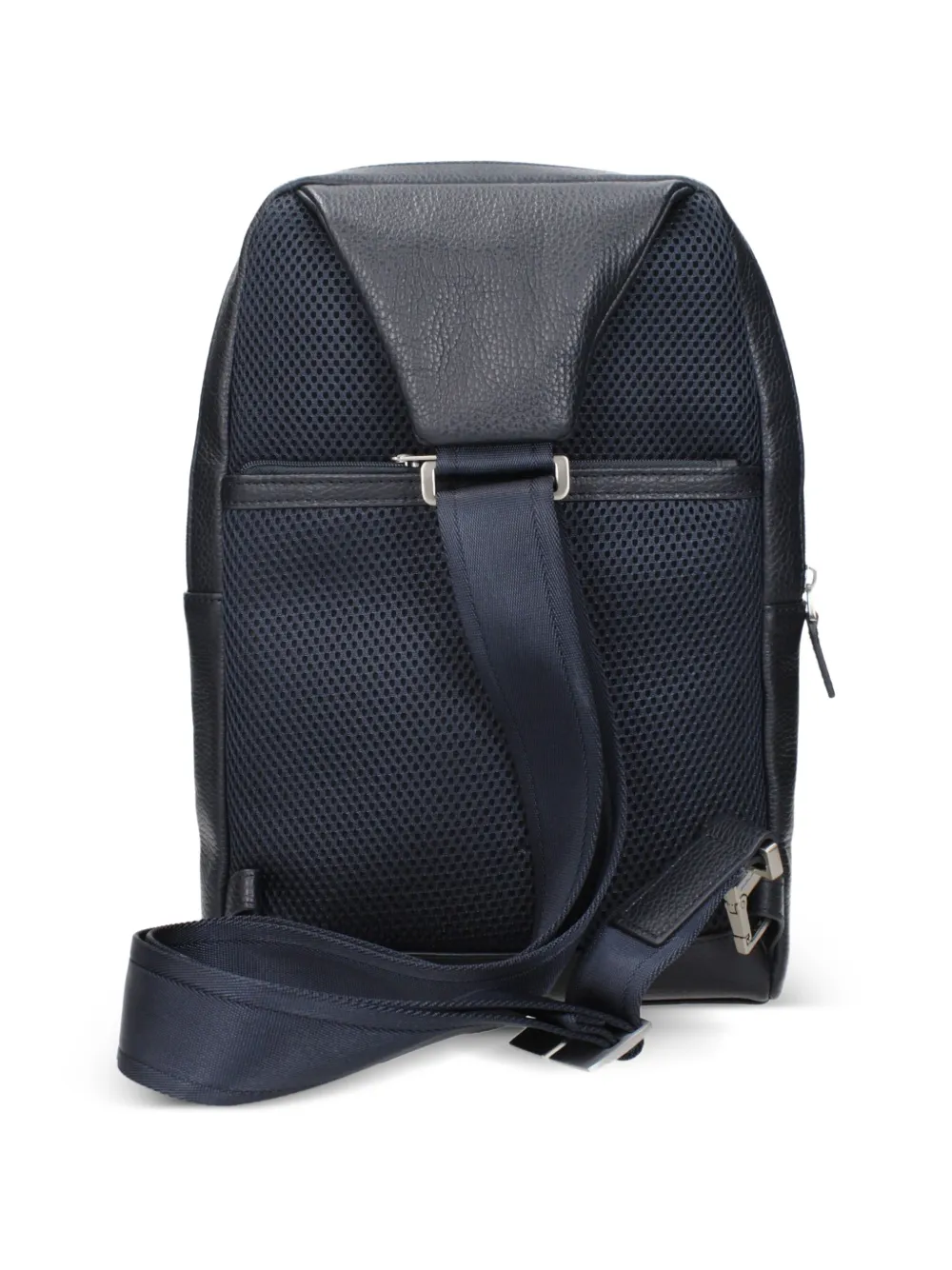 PIQUADRO Crossbodytas van bewerkt leer Blauw
