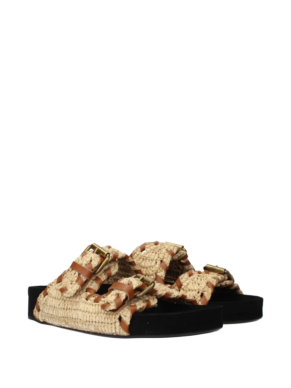 ISABEL MARANT buckled sandals Beige