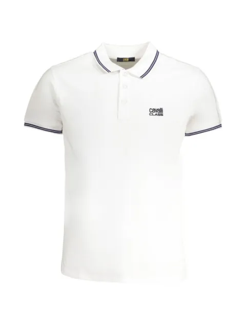 Cavalli Class logo-embroidered polo shirt