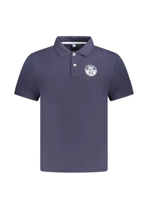 North Sails logo-patch short-sleeve polo shirt