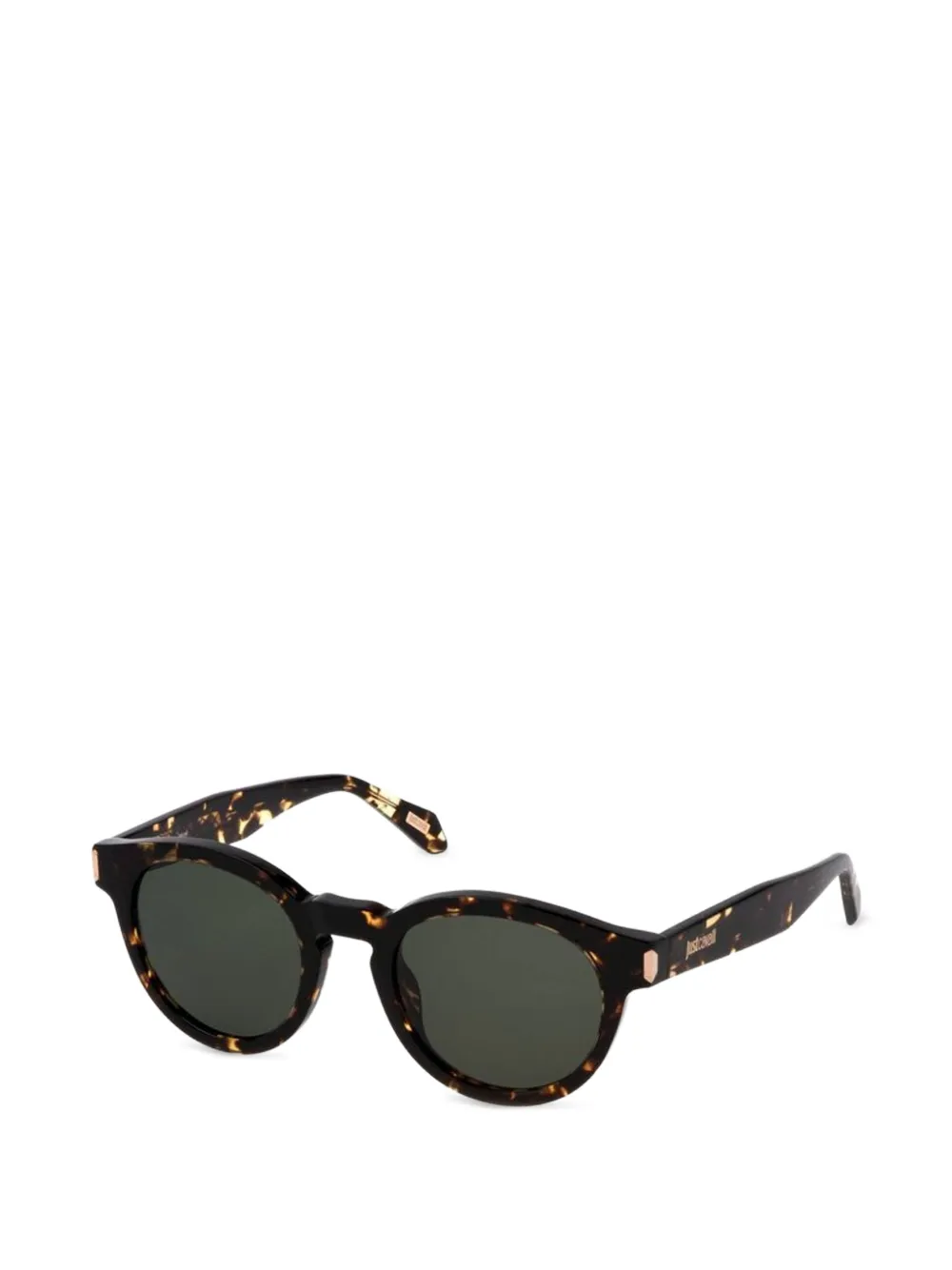 Just Cavalli tortoise round-frame sunglasses - Schwarz