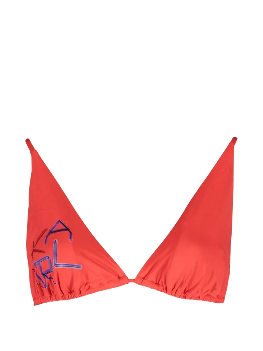 Karl Lagerfeld Triangel bikinitop Rood