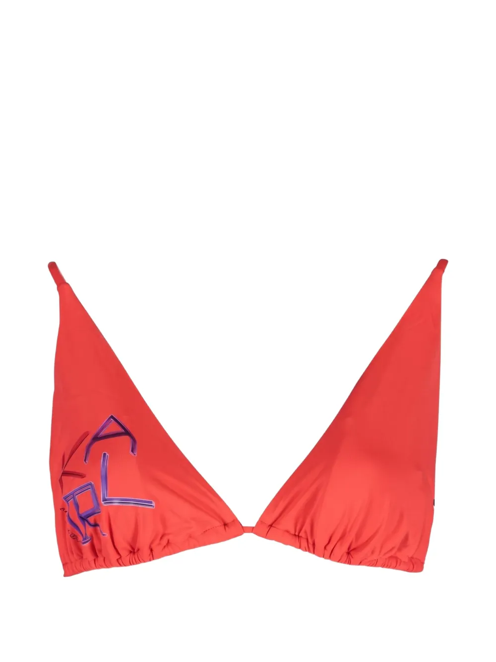 Karl Lagerfeld Triangel bikinitop Rood