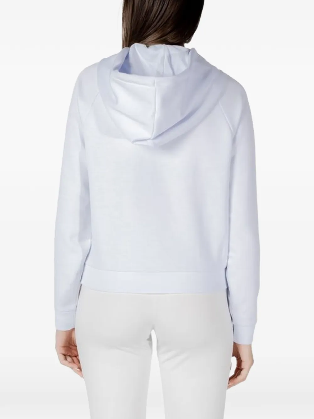 Armani Exchange Hoodie met raglan-mouwen en logoprint Wit