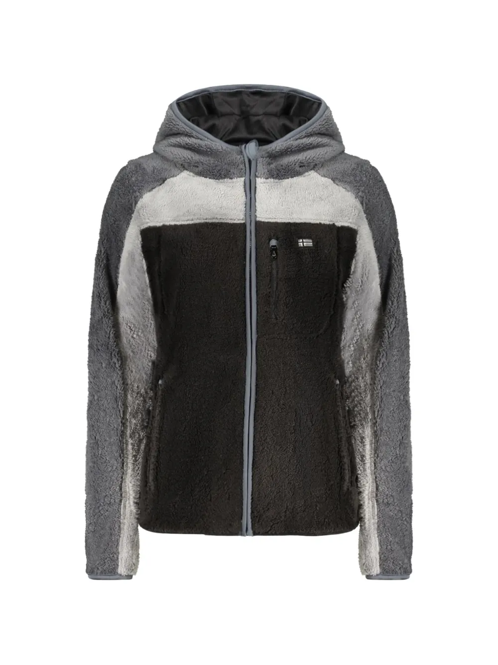 Norwegian Rain fleece zip-up hoodie - Nero