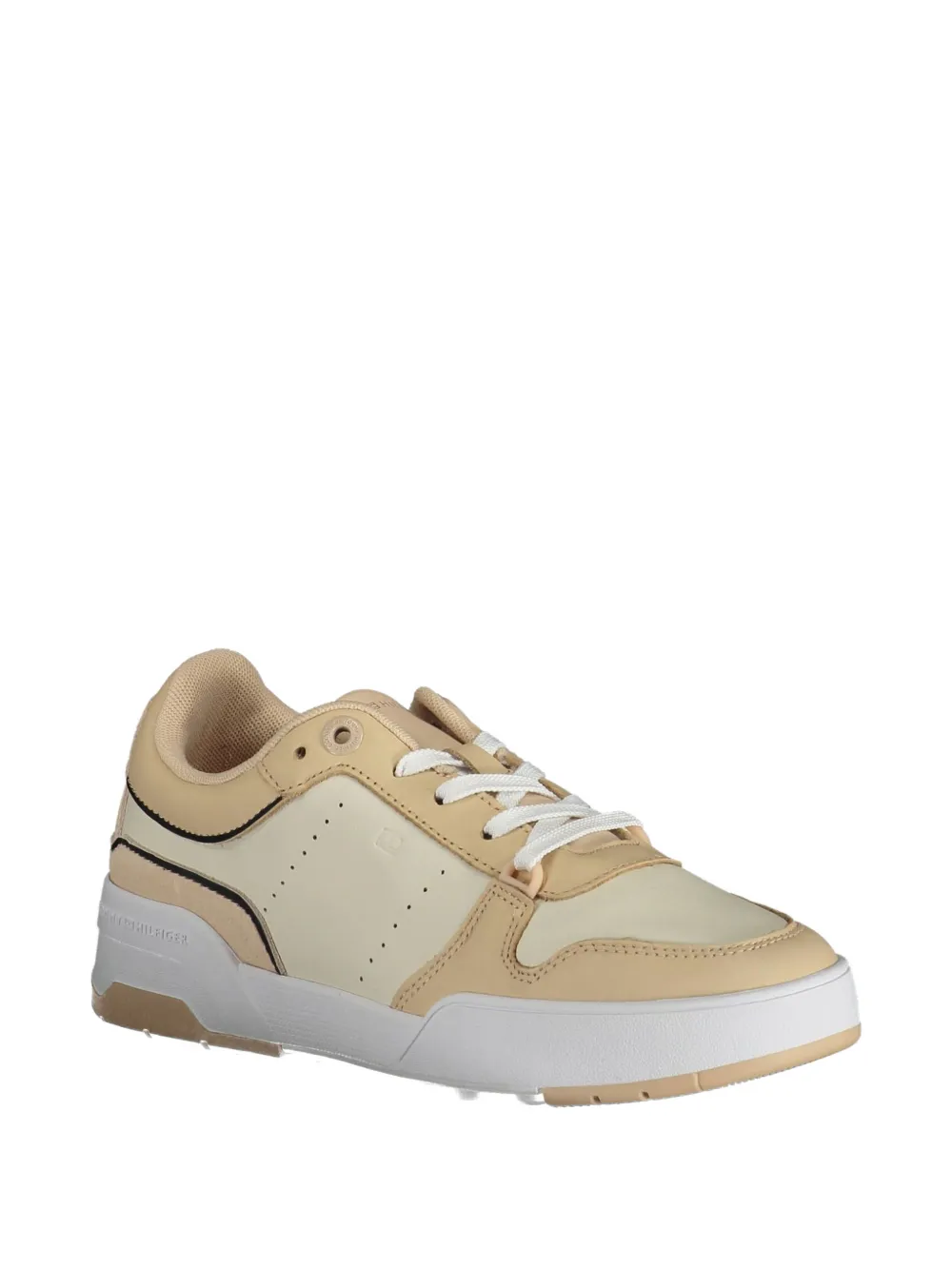 Tommy Hilfiger panelled leather sneakers Beige