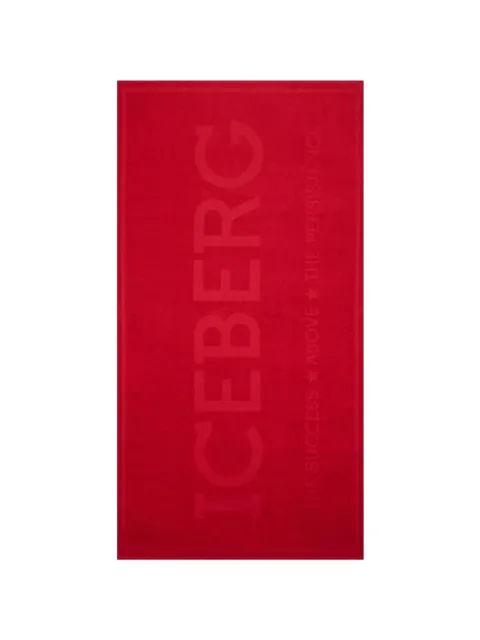 Iceberg logo-intarsia beach towel