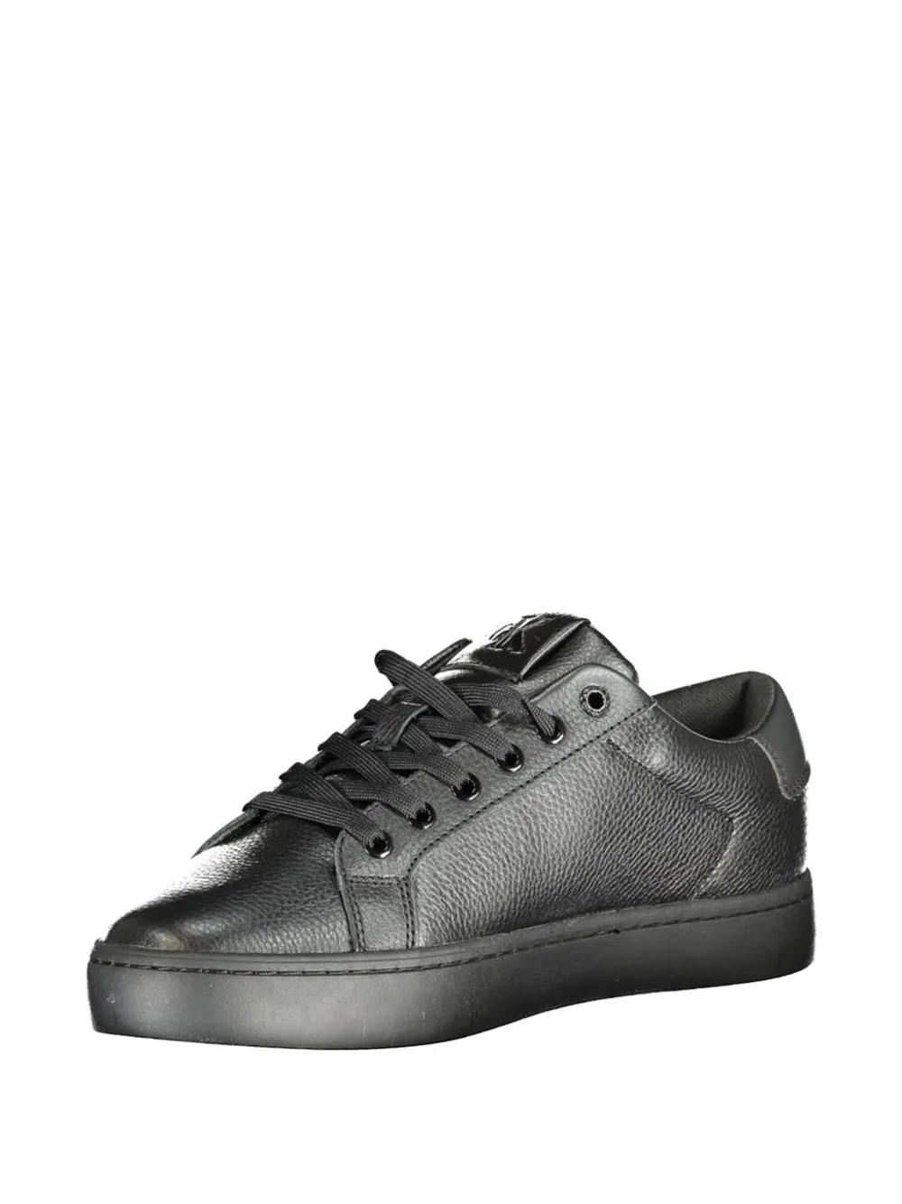 Calvin Klein Jeans grained-leather sneakers Zwart