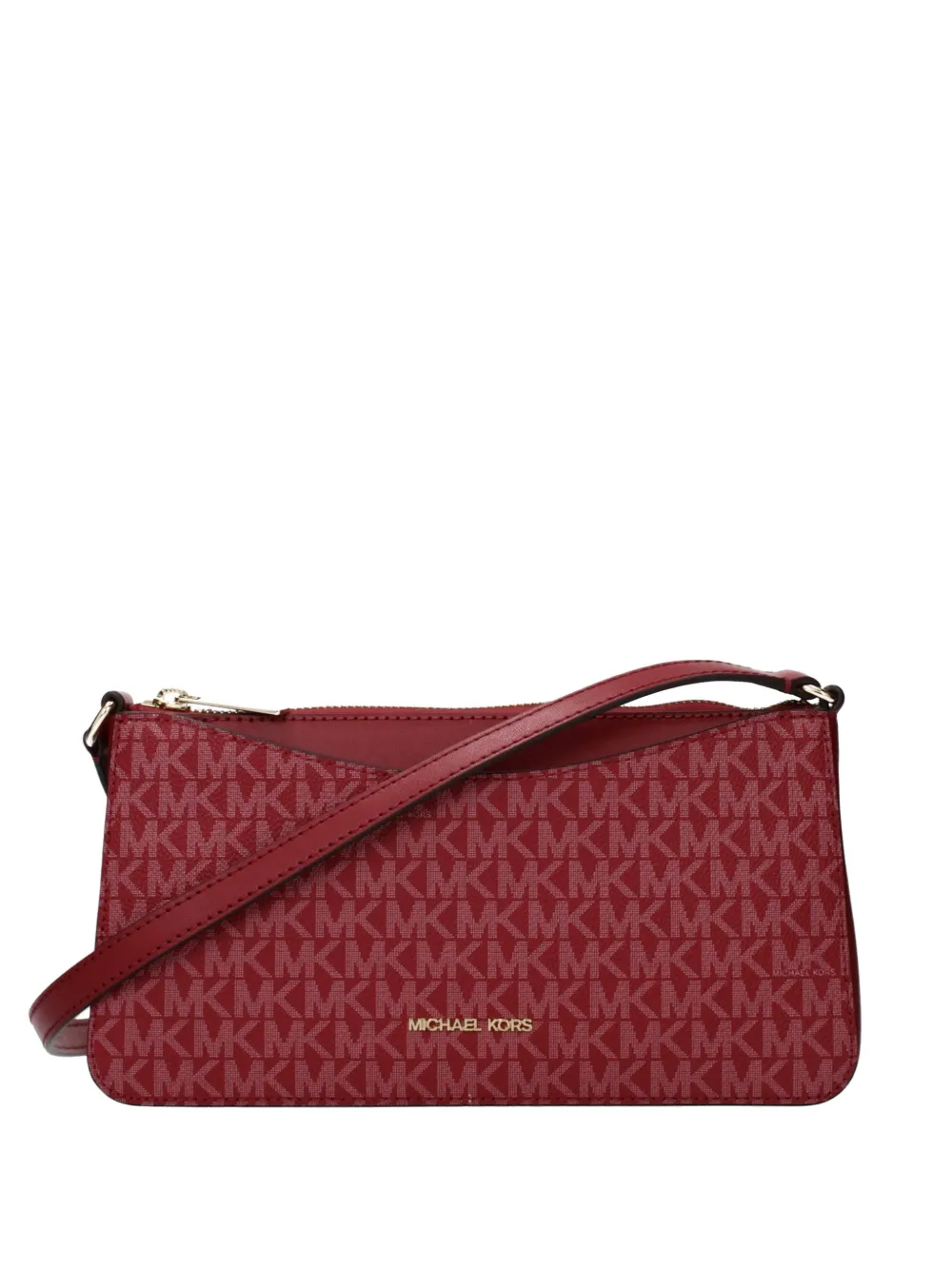Michael Kors monogram-pattern shoulder bag - Rosso