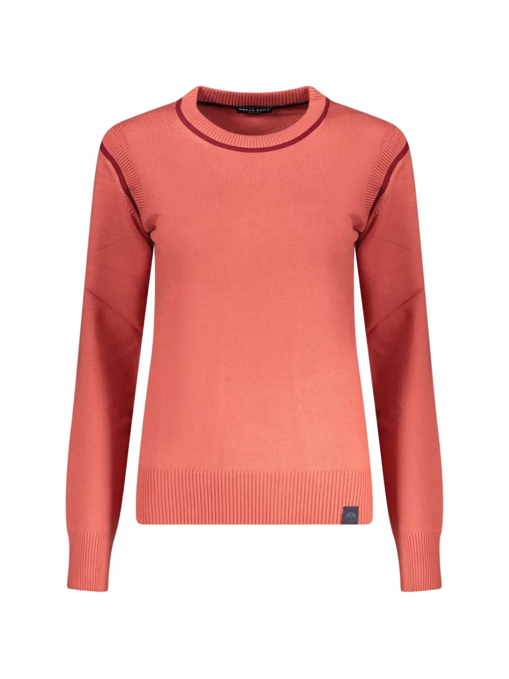 North Sails contrast-trim fine-knit sweater - Rosso