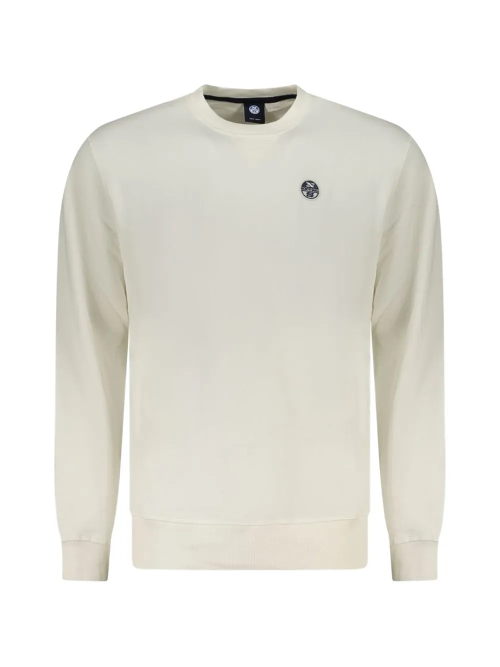 North Sails logo-patch crew-neck sweatshirt - Bianco