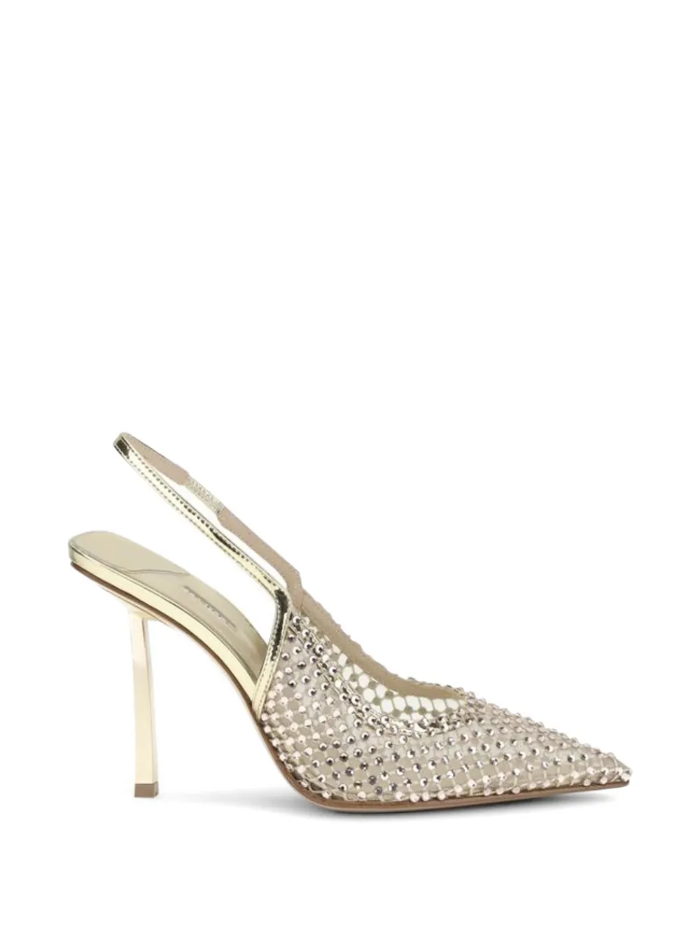 Le Silla crystal-embellished mesh pumps Goud