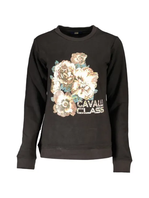 Cavalli Class sudadera con estampado floral