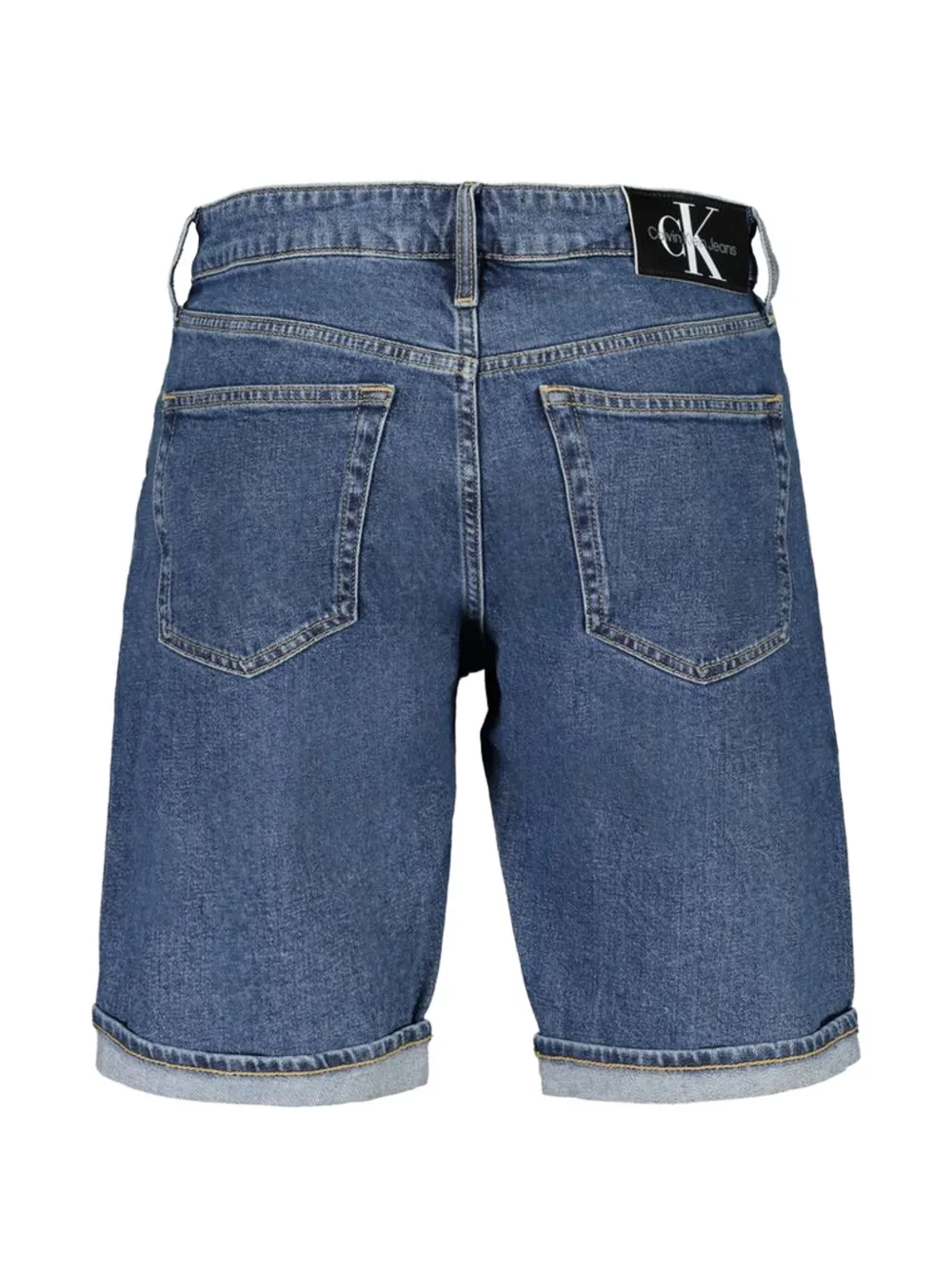 Calvin Klein Jeans Shorts met gerolde pijpen Blauw