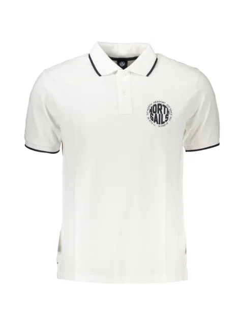 North Sails logo-print tipped polo shirt