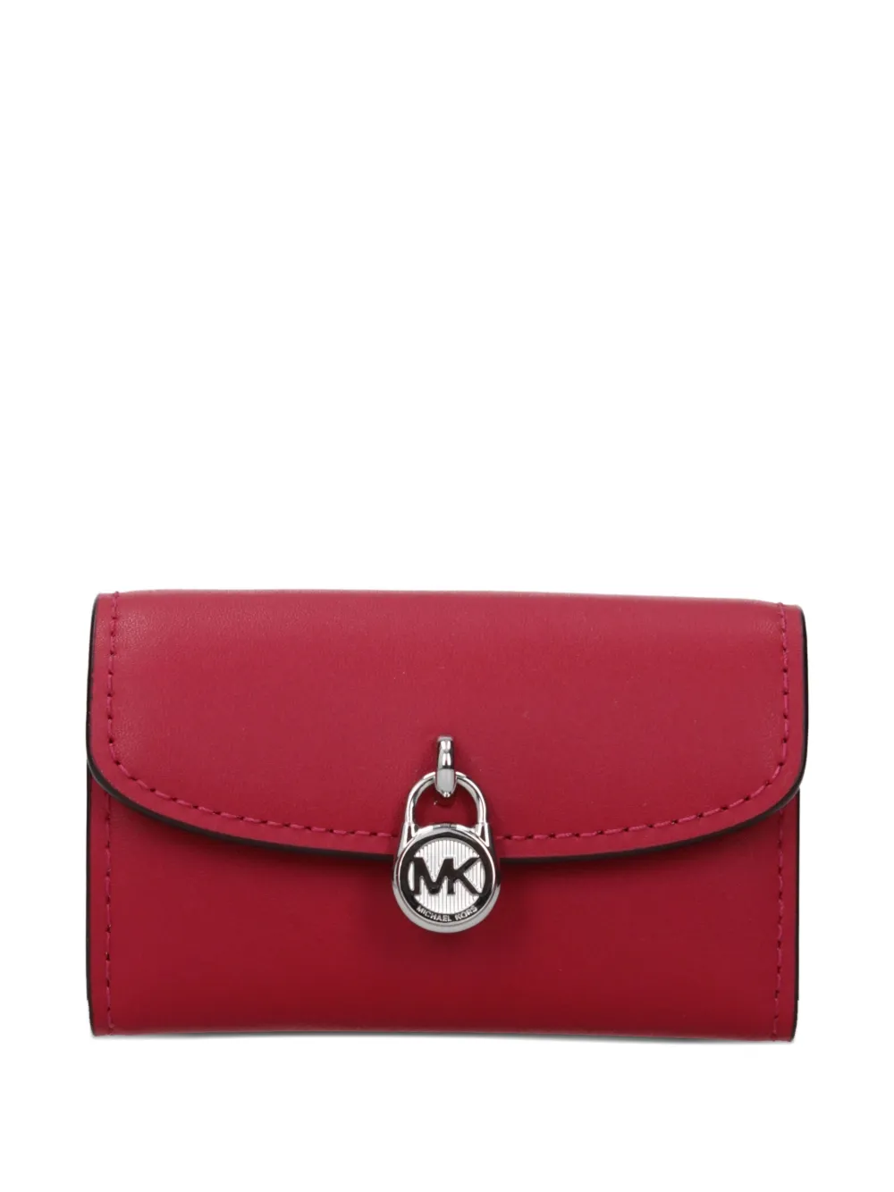 Michael Kors padlock leather wallet - Rosso