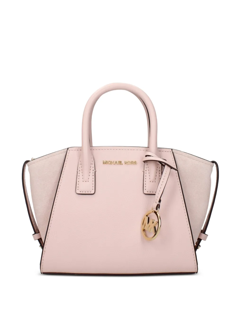 Michael Kors suede-panelled leather tote bag - Rosa