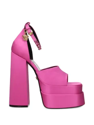 Versace Medusa Aevitas Platform Sandals | Pink | FARFETCH