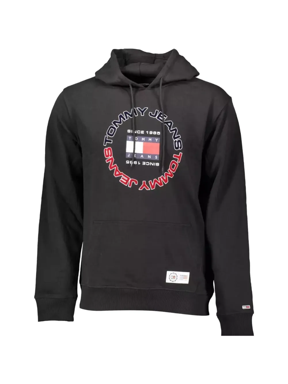 Tommy Hilfiger logo-print drawstring hoodie - Nero