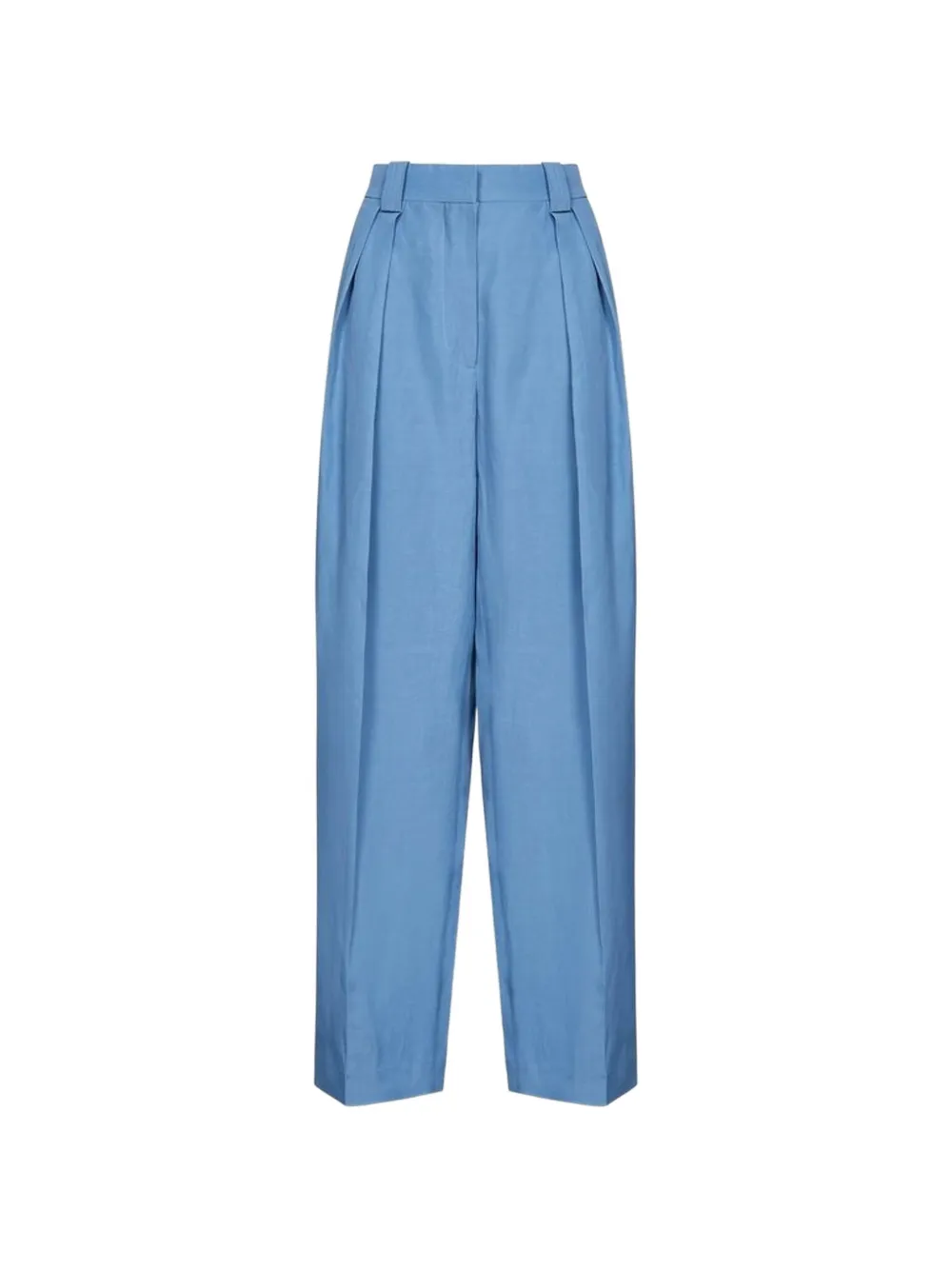 Stella McCartney pleated linen trousers - Blu
